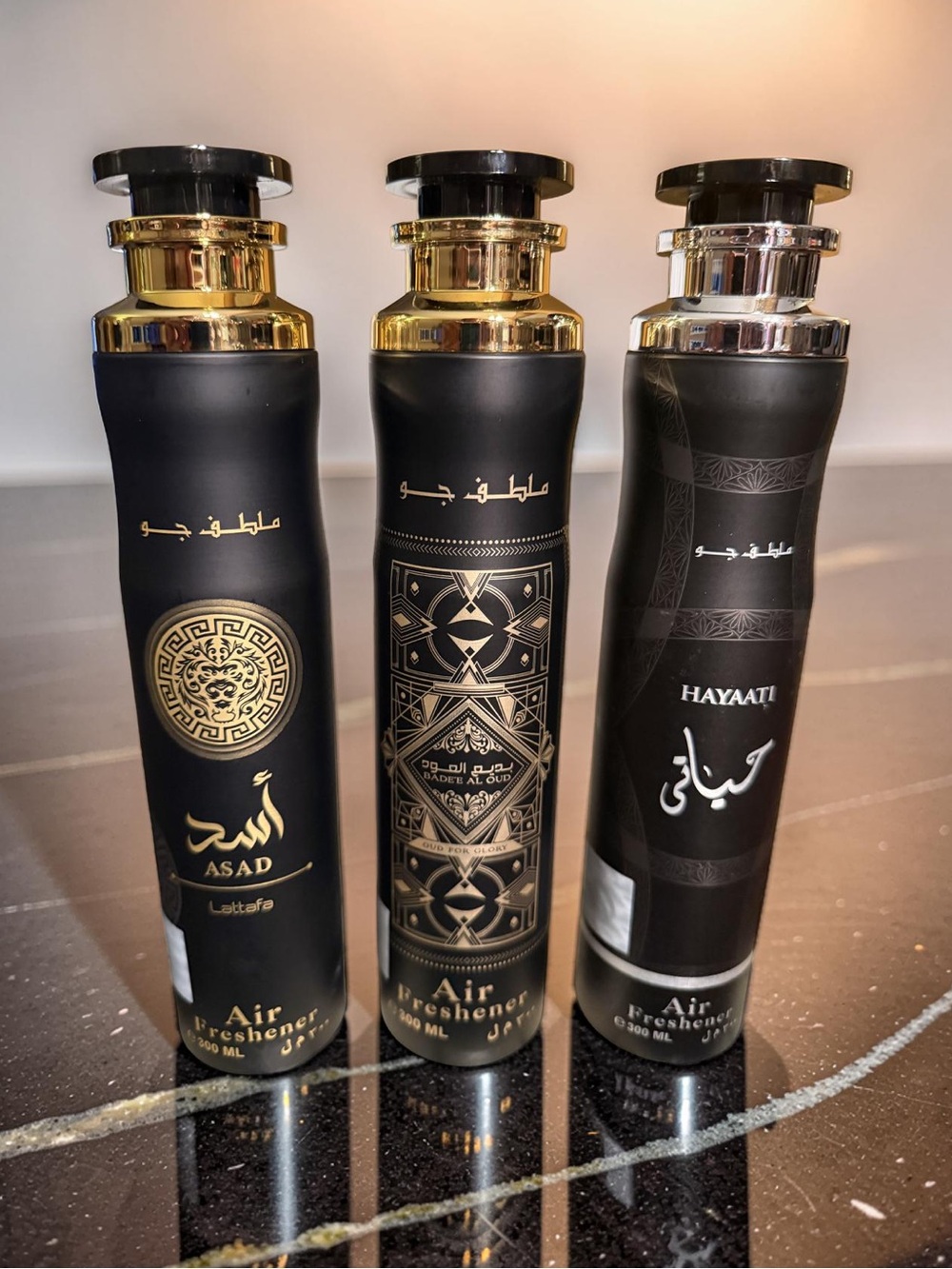 Lattafa NWT Qty of 3 Arabic Design Bold Captivating Aromatic Air Fresheners